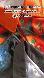 kaos jersey fullprint motid 3D buah semangka pria wanita motif buah-buahan