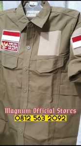 Logo PERINDO Kemeja PDL Tactical S - 5XL BONUS FREE 5 Emblem Patch Prepet Perekat Velkro Army