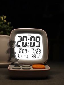 Vintage Computer Type LCD Digital Wake Up Alarm Clock