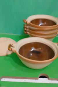 Set 5 nồi đất trán men 17 cm (500ml ) không nấu