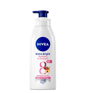 Sữa dưỡng thể trắng da body Nivea chai 350ml phục hồi da & chống nắng ban ngày từ 8 Super Food hàng chính hãng Đức