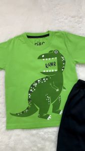 Setelan Anak Laki-laki Dino Abstrak usia 1-10 Tahun / baju anak / baju murah / COD
