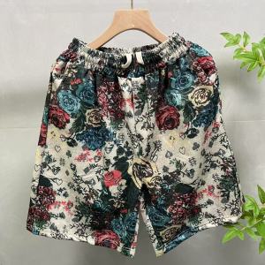 Quần Short Nam Mùa Hè Mỏng Thoáng Khí Thường Ngày in Họa Tiết Bãi Biển Quần Dài Năm Điểm Quần Dài Vừa Phải