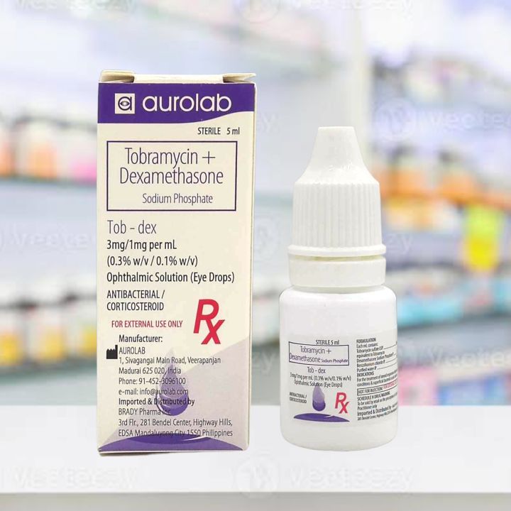 Tobramycin + Dexamethasone (Tobdex) pet eye drops Lazada PH
