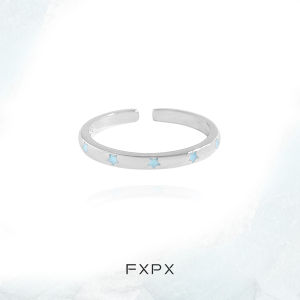 Fxpx Sterling Silver Non-Fading Starry Ring Female Minority Simple Simple Bracelet Accessible Luxury Fancy Opening Adjustable