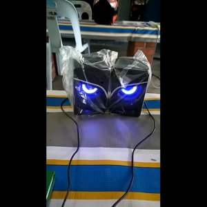 BestGila Malaysia SADA V-128 USB Wired EAGLE EYES Gaming Speakers Home PC Desk Speaker Stereo Subwoofer Audio Music Player Bass Surround Sound Box 3.5mm Audio Input for PC Laptop Smartphone Tablet MP3 MP4