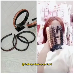 BANDO KEPANG RAMBUT IMPORT PREMIUM / BANDO KEPANG KOREAN STYLE / BANDO KEPANG ELASTIS / BANDANA SIMPUL SCRUNCHIE / VINTAGE BRAIDED HEAD BAND / BKI7920