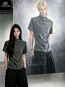 YOULIN | Elegant Fitted Short Sleeve T-Shirt