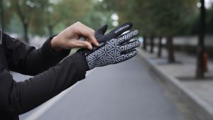 ROCKBROS Găng Tay Xe Đạp Mùa Đông Găng Tay Đạp Xe Bằng Lông Cừu Nhiệt Màn Hình Cảm Ứng Găng Tay Chống Gió Trượt Tuyết Leo Núi Găng Tay Leo Núi Phản Quang TPU Cho Nam Nữ Có Khóa Kéo