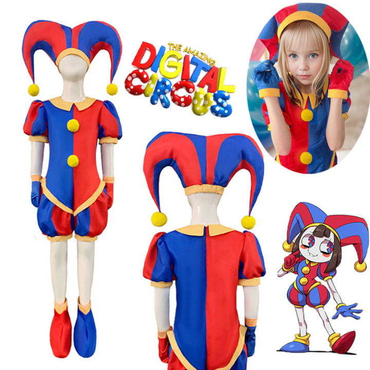 Pomni Costume Digital Circus Costume Jumpsuit Pomni Cosplay Birthday Hollowen Party Lazada 4137