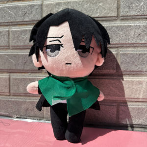 Anime Attack on Titan Plush Toys Doll Kawaii Levi Eren Mikasa Cute Kawaii Collection Green Stuffed Doll Birthday Gifts For Kids