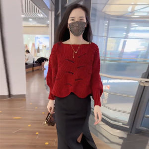Design Knit Set Skirt Sweater Two Pieces