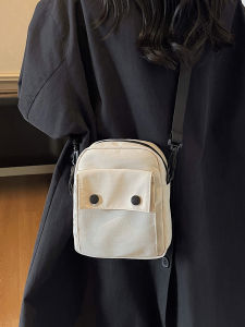 Lightweight Sporty Crossbody Bag for Girls Casual Korean Style Mobile Phone Bag Couples Match All-Match Shoulder Bag