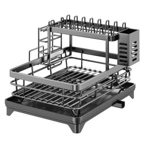 YNQN | Double Layer Stainless Steel Dish Rack