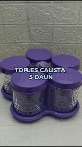 Toples Calista Daun 5Pcs: Toples Plastik 1 Set 5Pcs Variasi Warna