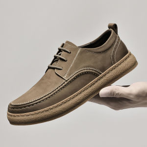 NUDANLAI | Slip-On Mens Business Casual Shoes Hand-Sewn Big Size 48