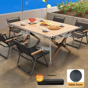 LINSI | Portable Camping BBQ Foldable Table