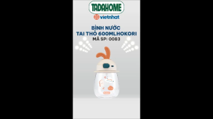 Bình Nước Nhựa Tai Thỏ Cho Bé Có Dây Đeo Tiện Lợi VIỆT NHẬT 0083 - TADAHOME