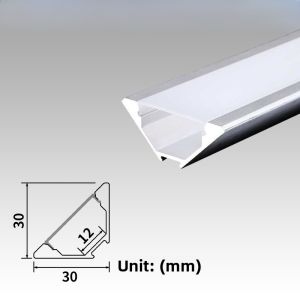 Triangular LED Linear Lighting Slot Curtain V-Shaped 45 Degree Oblique Glow Line Light Aluminum Channel Indoor Home Decor