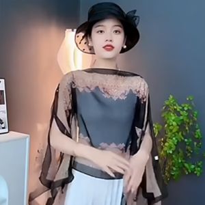 multi-functional Skaf Selendang Wanita Thin Sun-protection Shawl for Women Stylish Fashionable Long Silk Scarf