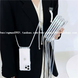 Ins Style Phone Case with Lanyard Hangeul Seo Eun Jung Crossbody Detachable Full Cover Protection for Apple 15 17 pro Max XS Max 14 pro Max 7 8 plus