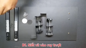 Khay bàn phím Bộ thanh kẹp và ray bàn trượt ray trượt để bàn thanh trượt khay cho ngăn kéo ĐA NĂNG TIỆN LỢI - 131