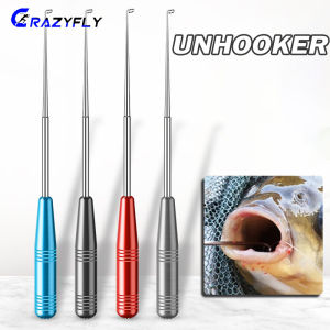 Crazyfly Stainless Steel Easy Fish Hook Remover Safety Fishing Hook Extractor Detacher Rapid Decoupling Device Fishing Tools