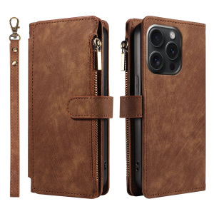 Zipper Wallet PU Leather Phone Case for Xiaomi Redmi Note14 13 12 11 10 9 8 Pro Max Pro Plus Series Flip Card Slots Wallet Cover