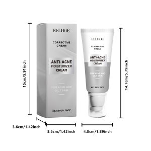 Eelhoe Anti Acne Moisturizer Cream Corrective Cream Anti-Acne Oil Control Repair Fade Acne Spots Shrink Pores Whitening Moisturizing Face Gel Skin Care Shrink Pores Nourish Skin Acne Scar Remove face cream