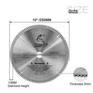 10 inch Circular Wood Saw Blade 40/60/80/100/120T  Cutting Disc for Wood Cutting Power Tool Accessories
