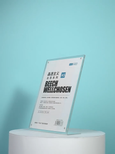 Papan Paparan Akrilik 亚克力展示牌 Acrylic Display Board Clear Stand 透明展示架店铺广告牌 Office Shop Display Stand