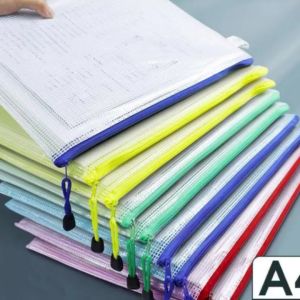 [HCM] Túi Tập Tin Túi Lưới A4 Trong Suốt Dày Tập Tin Dây Kéo Túi Thông Tin Túi Biên Nhận Túi Văn Phòng -TyHome