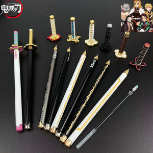 Bandai | Hot 5 Styles Japan Anime Demon Slayer Model Gel Pen 0.5mm Black Refill Cosplay Prop Student Gift SlayerWeapon Sword