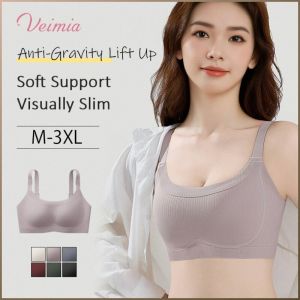 Underwear Comfort Light and Thin Bra Large Capacity Anti-sagging No Running Cups Soft and Snug