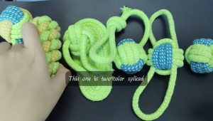 Pet Voy Dog Toys for Healthy Teeth Chew & Clean Cotton Rope Ball for Puppies and Dogs of Various Ages Easy to Use and Maintain