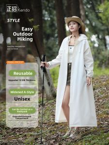 MONLEYTA | Disposable Thickened Long Raincoat Full Body Waterproof Outdoor Travel Portable Adult Childrens Rain Poncho For Hiking Camping Travel