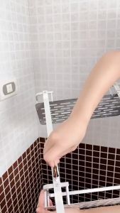 RAK KAMAR MANDI DINDING TOILET 2 SUSUN STAINLESS STEEL TEMBOK RAK SABUN CAIR SHAMPOO