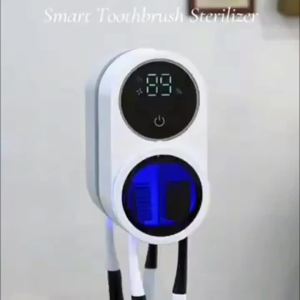 Wall-mounted Toothbrush Holder Intelligent Sterilizer & Dryer Fits Most Walls Automatic Disinfection For Toothbrushes.