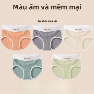 Quần lót nữ MiiOW cotton dày giữ nhiệt cạp giữa cotton nguyên chất