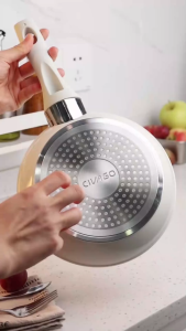 CIVAGO Titanium Ceramic Non-Stick Frying Pan PFAS-Free Home Fry Pan & Wok Induction & Gas Stove