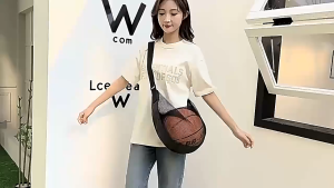 Mesh Basketball Shoulder Bag Single Soccer Ball Volleyball Storage Carry Bag For Outdoor Training