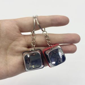 Electric button prank toy parody electric shock prank artifact with electric button keychain pendant prank small gift