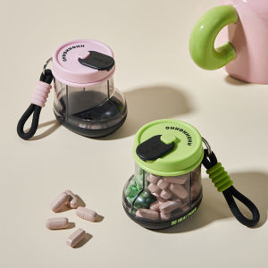 Portable Small Boot Large Capacity Medicine Box Moisture Proof Storage Organizer Compact Tablet Container Travel Friendly