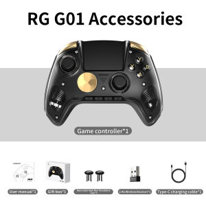 Anbernic | Tay Cầm Chơi Game Không Dây Anbernic RG G01 Cho PC Steam Linux Switch Android iOS - Tay Cầm Di Động 2.5D IPS Với Cần Điều Khiển Hall Và Nút Màng