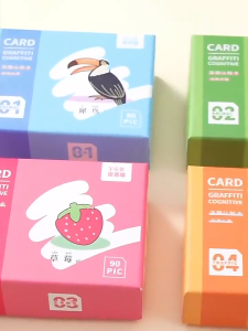 Doodle Flash Cards with Magic Pen Childrens Magical Water Painting Card Repeated Graffiti Literacy
