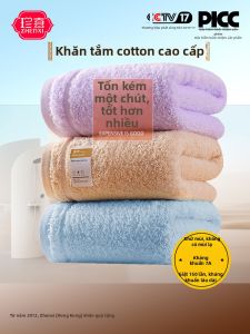 ZhenXi | Bộ Khăn Tắm To Từ Cotton Chống Khuẩn