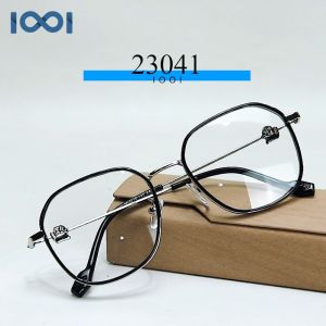 IOOI Eyewear - Kacamata Geometric Metal TR Lensa Anti Radiasi Blueray Photocromic Wanita 23041