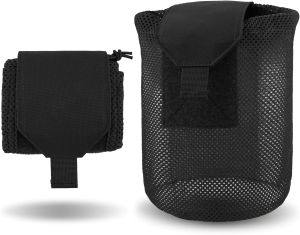 Nylon Roll-Up Mesh Dump Pouch Magazine Storage Mini Foldable Net Pocket EDC Tactical Outdoor Sport Camping Hunting