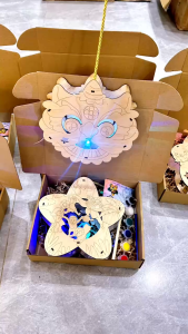Lồng Đèn Trung Thu Gỗ Tự Tô Màu Đèn Lồng Gỗ Thủ Công Handmade Nhiều Mẫu Dễ Thương Kèm Đèn Led