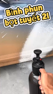 Bình Phun Bọt Tuyết 2L Cầm Tay 2 Đầu Phun | Tạo Bọt Rửa Xe Phun Nước Tưới Cây Vệ Sinh Nhà